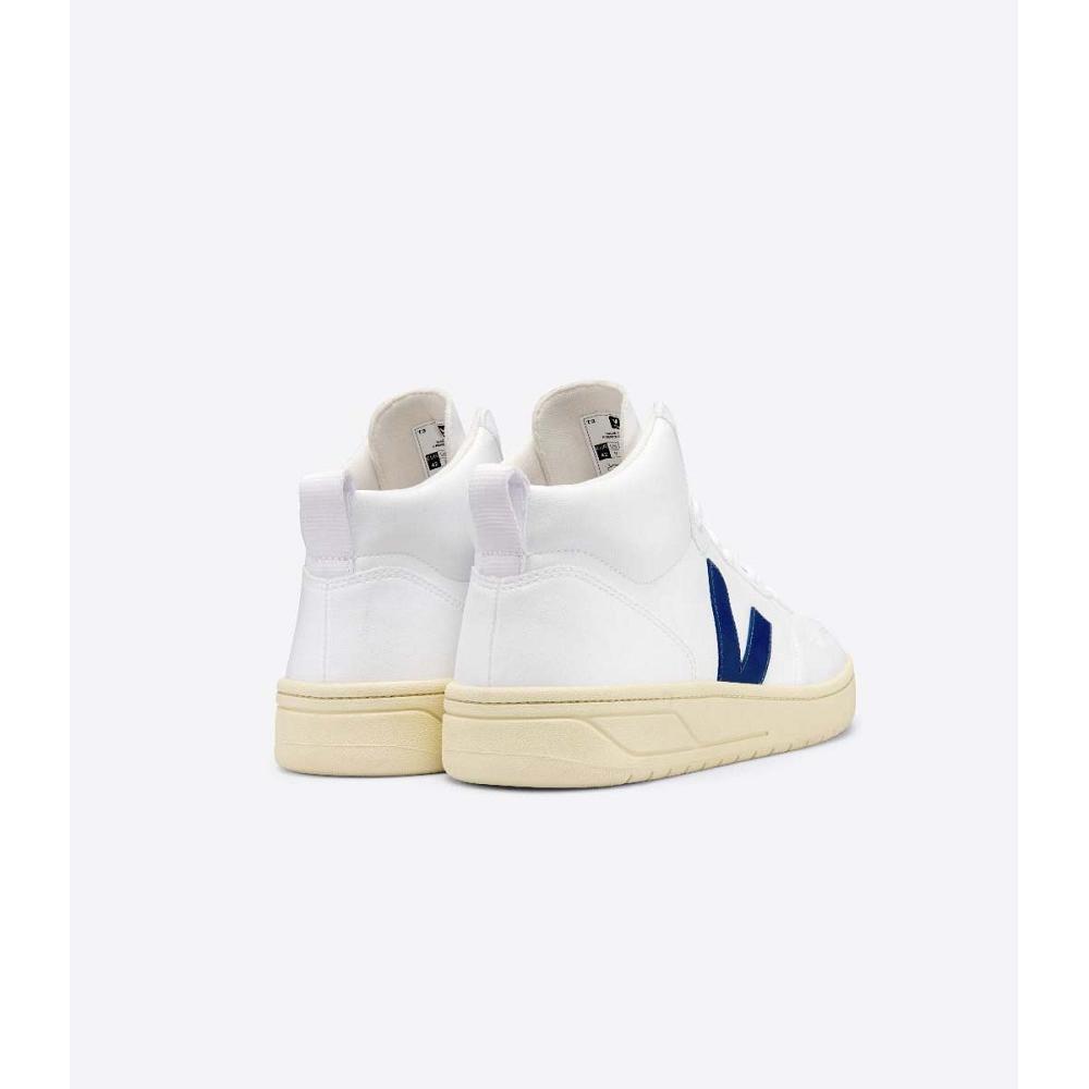 παπουτσια γυναικεια Veja V-15 CWL White/Navy | GR 583WNB